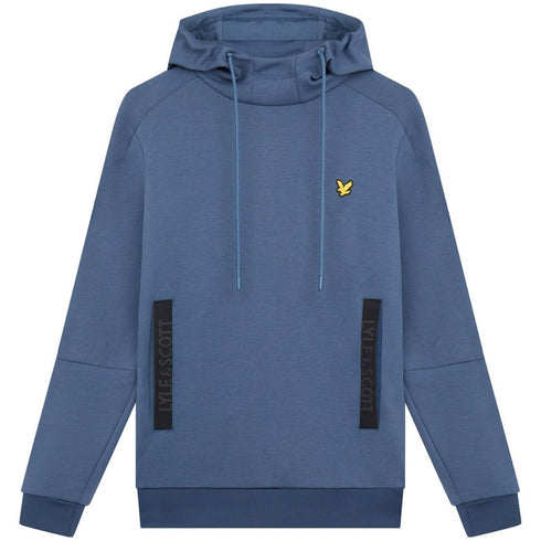 Lyle & Scott Pocket Branded Sweat Light Navy Blue Hoodie XS
